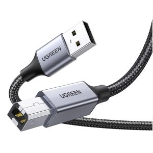 Cable UGREEN USB-A Male to USB-B 2.0 3m Black (80804)